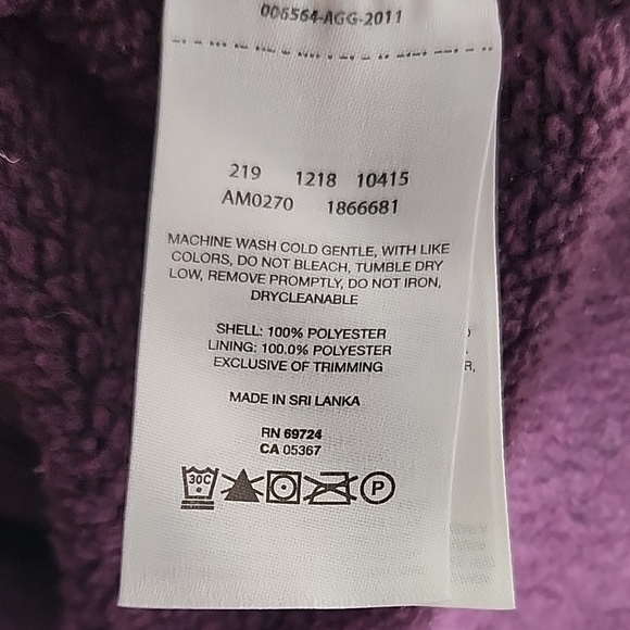 Columbia Sweater Womens Size XL Purple Pull Over - Picture 5 of 9